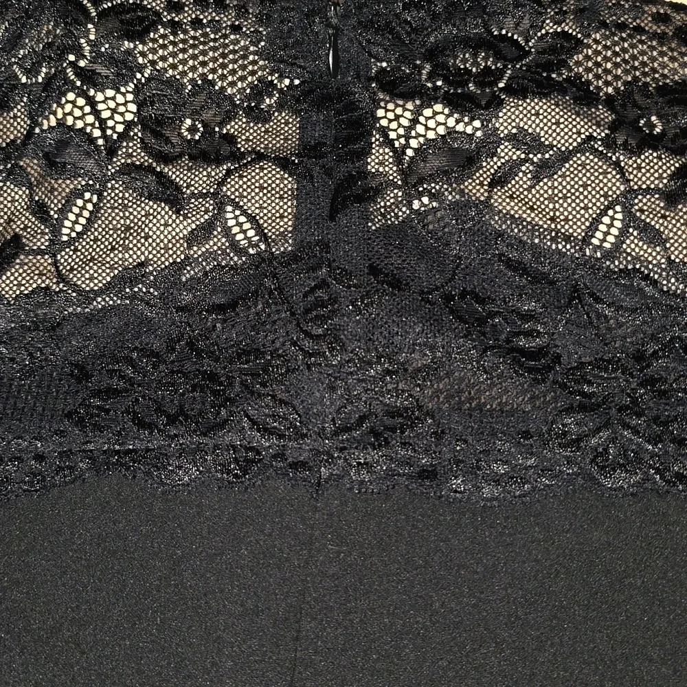 Elegant Black Lace Slip Dress HAUTE MONDE - Picture 3 of 4